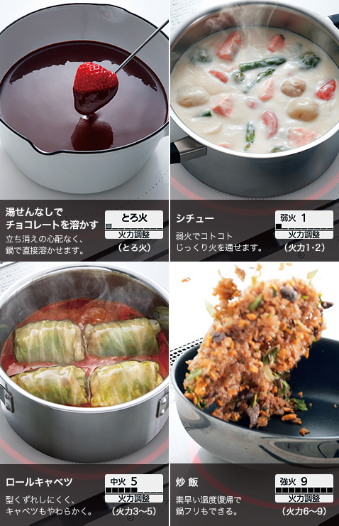 微妙な火加減も自在にコントロール。
