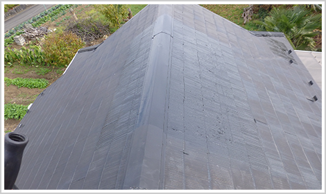 架台撤去部分の汚れや傷がありましたので、その部分を塗装をして完了です。