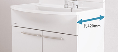 勢いのよい水流で強力洗浄