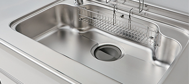 汚れにもキズにも強い、高機能なステンレスシンク